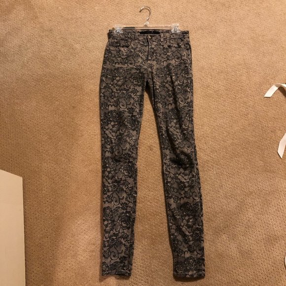 Joe's Jeans Lace Print Skinny Jeans - Picture 4 of 5